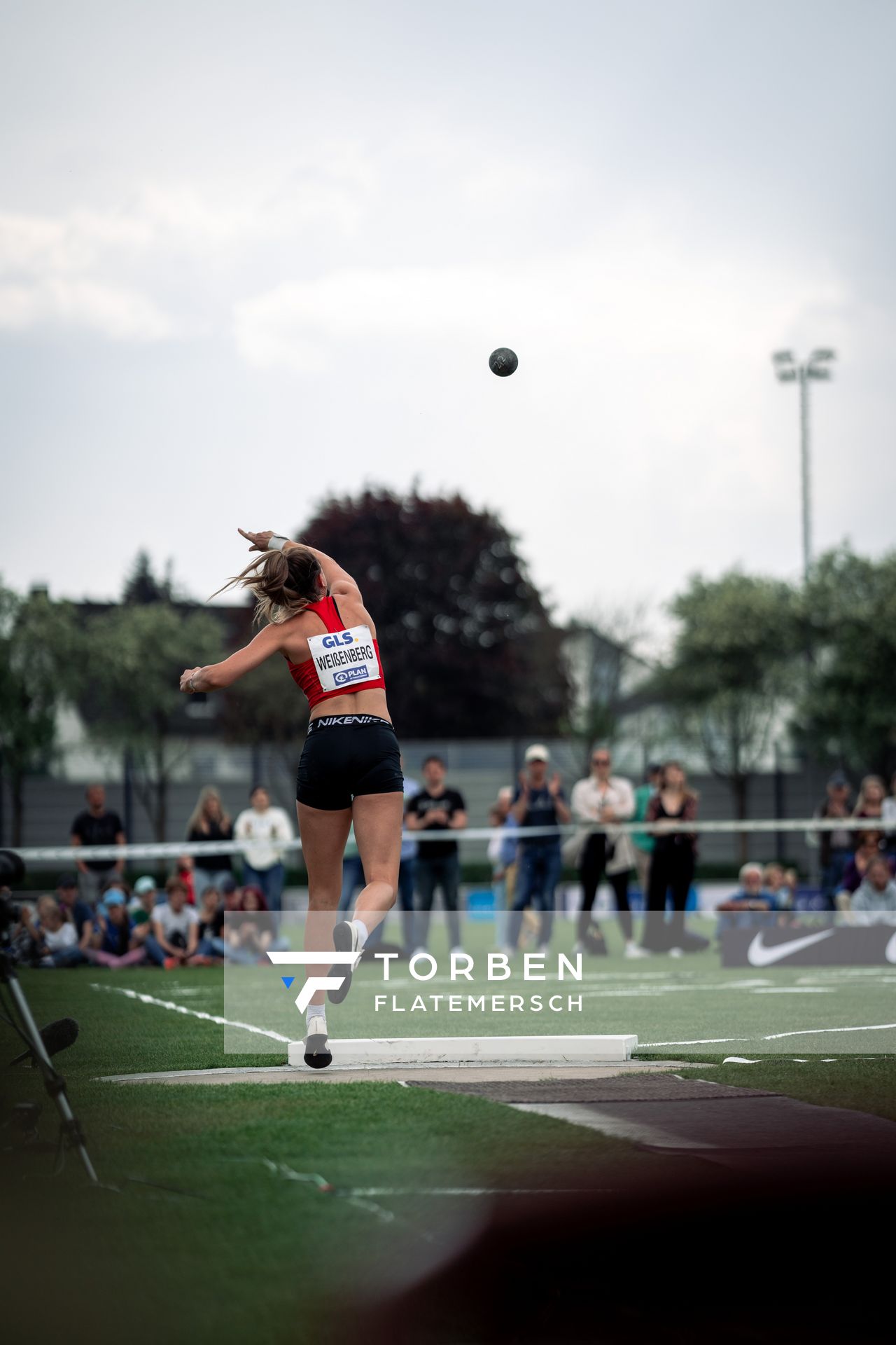 Sophie Weißenberg (TSV Bayer 04 Leverkusen) beim Kugelstossen am 07.05.2022 beim Stadtwerke Ratingen Mehrkampf-Meeting 2022 in Ratingen